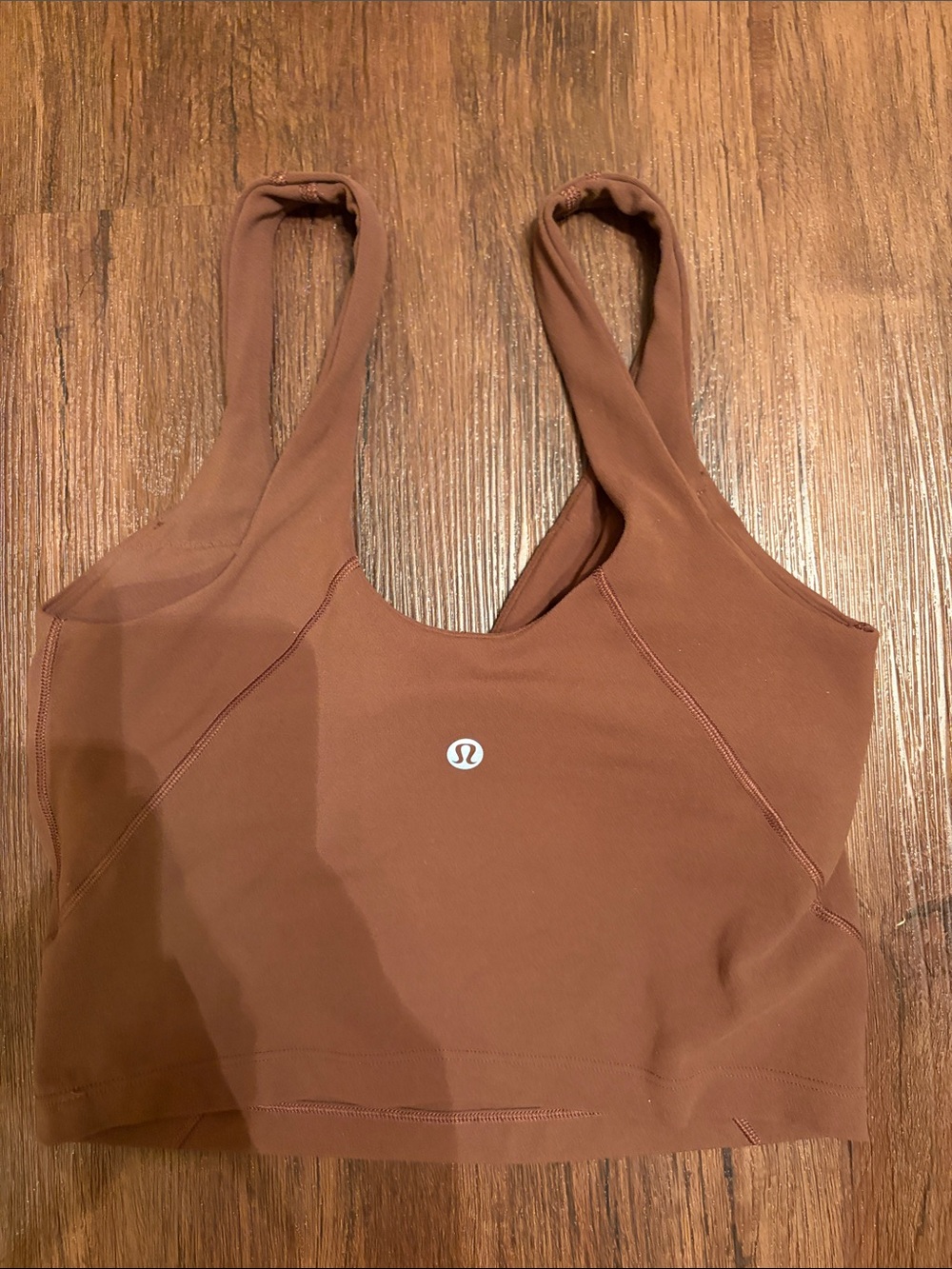 lululemon athletica yoga Brown cropped Tank Top women’s sz XS